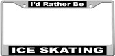 Ice Skating License Plate Frame