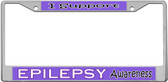 Epilepsy Awareness License Plate Frame Tag