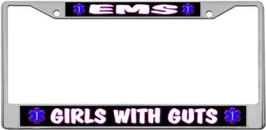 EMS Girls License Plate Frame
