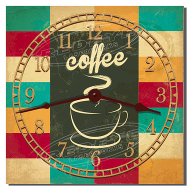 Coffee Time Decorative Kitchen Clock