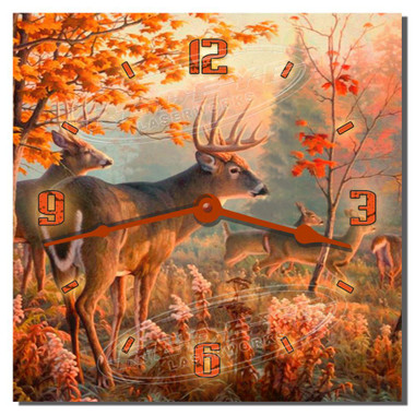 Deer Wilderness Decorative Wall Clock