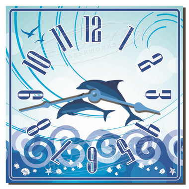 Dolphin Play Decorative Kitchen Clock