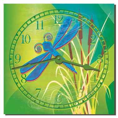 Dragonfly Garden Decorative Kitchen Clock