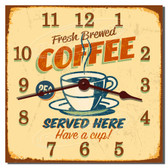 Retro Coffee Diner Decorative Kitchen Clock