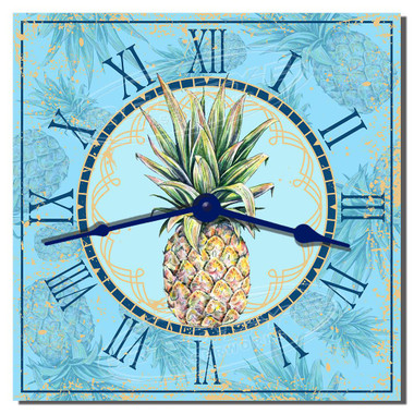 Pineapple Themed Decorative Kitchen Clock