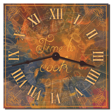 Cooking Time Decorative Kitchen Wall Clock