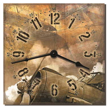 Vintage Aircraft Decorative Wall Clock