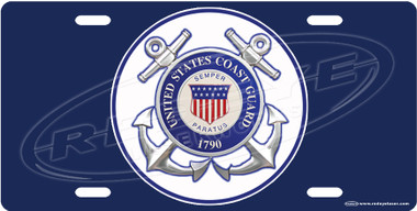 United States Coast Guard License Plate Tag