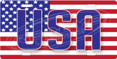 USA Patriotic License Plate Tag