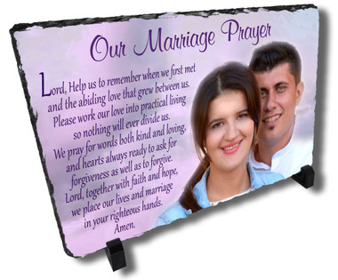 Personalized Marriage Prayer Stone Plaque