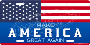 Make America Great Again Patriotic License Plate Tag