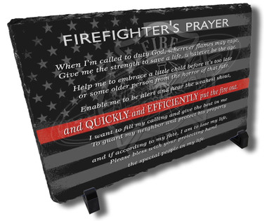 Firefighters Prayer Flag Stone Plaque