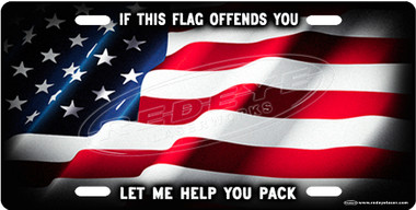 American Patriotism License Plate Tag
