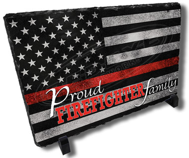 Proud Firefighter Family Stone Plaque