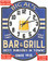 Bar and Grill Sign Blue