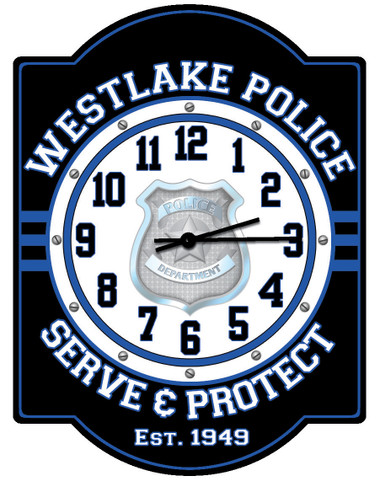 Personalized Police Station Wall Clock