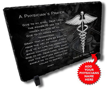 Physicians Prayer Stone Plaque