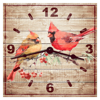 Cardinals Decorative Wall Clock