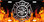 Firefighter Emblem on Flames License Plate Tag
