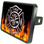 Firefighter Emblem on Flames 1 1/4" Trailer Hitch