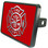 Firefighter Emblem on Red 1 1/4" Hitch Cover