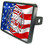 Firefighter American Flag 1 1/4" Trailer Hitch Plug
