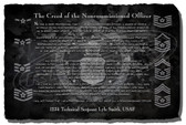 Personalized Air Force NCO Creed Stone Plaque