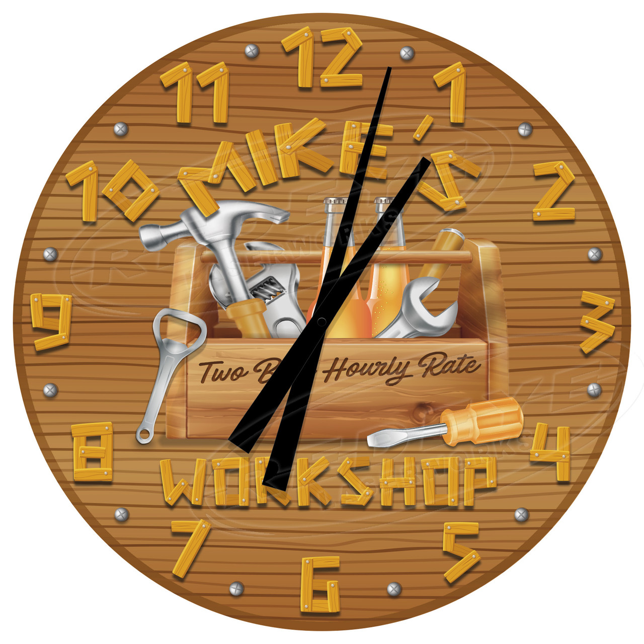 Personalized Garage Clocks