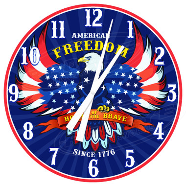 American Freedom Eagle Decorative Wall Clock