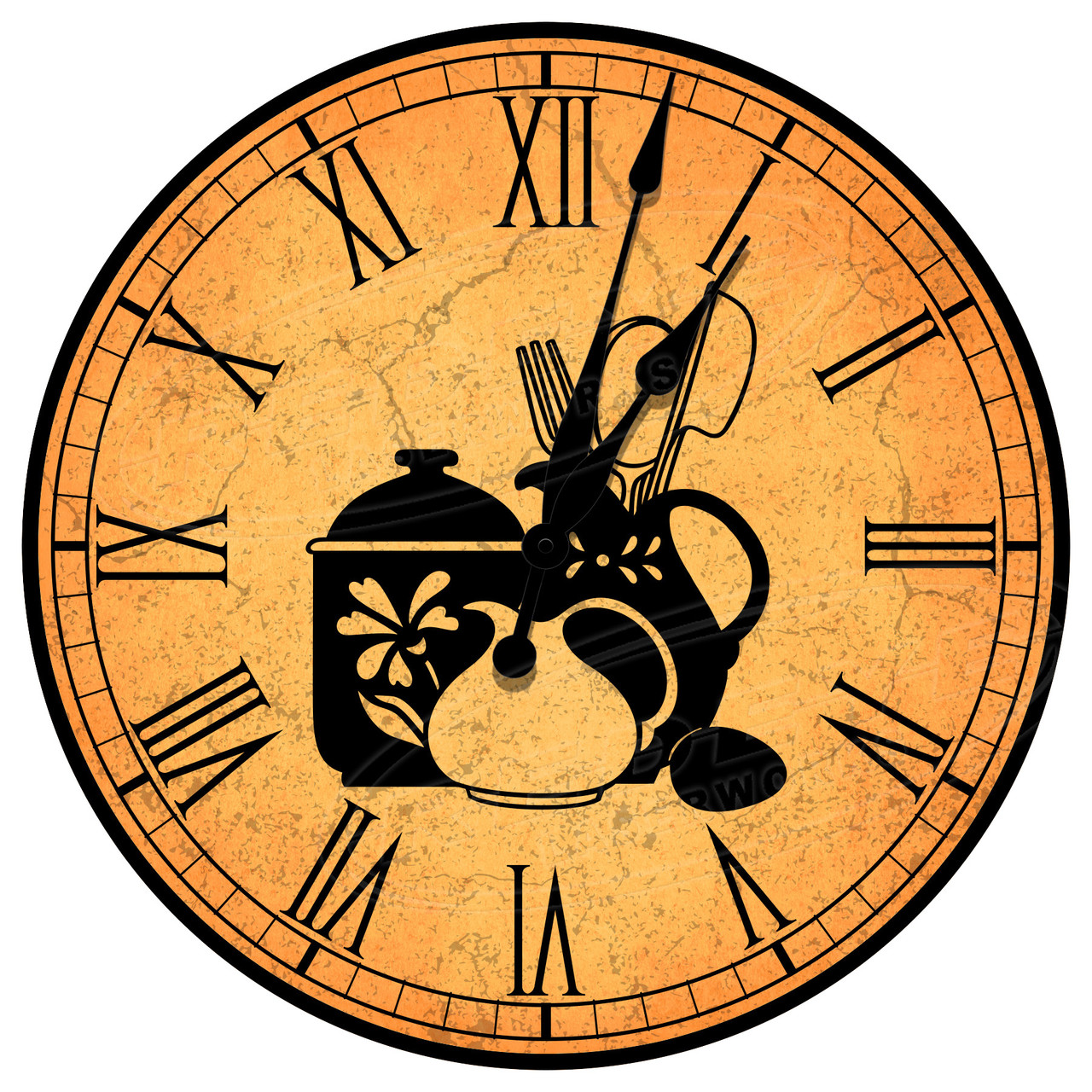 Vintage Kitchen Decorative Wall Clock Redeye Laserworks