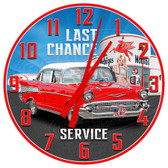Vintage Gas Station Full Service Garage Wall Clock