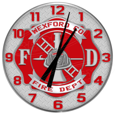 Personalized Fire Station Decorative Wall Clock