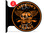 Motorcycle Skull Garage Orange Themed customized double sided metal flange sign
