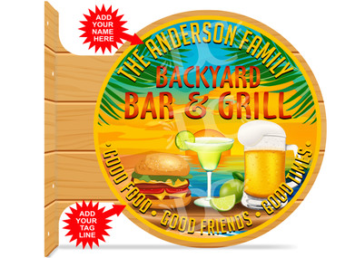 Backyard Bar & Grill Patio Sign