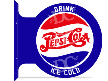 Pepsi Themed Vintage Metal Sign