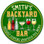Backyard Bar Metal Patio Sign Green