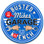 Busted Wrench Garage Blue Metal Wall Sign - Customized