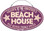 Beach House Sand Dollar Welcome Sign - Purple