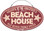Beach House Sand Dollar Welcome Sign - Red