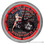Patriotic Biker Garage Light Up 16" Red Neon Wall Clock