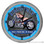 Biker Parking Light Up 16" Blue Neon Wall Clock