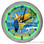 Margarita Parrot Tiki Bar Light Up 16" Green Neon Garage Wall Clock