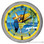 Margarita Parrot Tiki Bar Light Up 16" Yellow Neon Garage Wall Clock