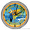 Margarita Parrot Tiki Bar Light Up 16" Orange Neon Garage Wall Clock