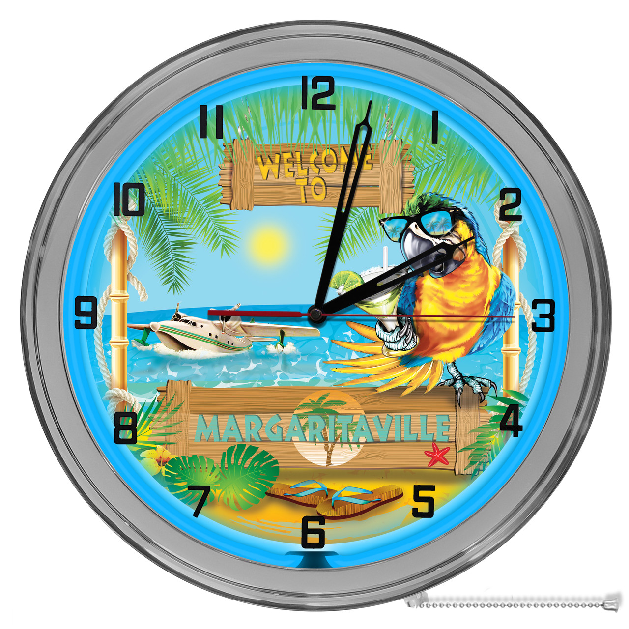 Margarita Tiki Bar Always Five O'clock Light Up 16