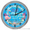 Flamingo Paradise Rules Tiki Bar Light Up 16" Blue Neon Wall Clock 