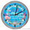 Flamingo Paradise Rules Tiki Bar Light Up 16" Blue Neon Wall Clock