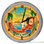 Paradise Welcome Personalized Tiki Bar Light Up 16" Orange Neon Wall Clock