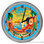 Paradise Welcome Personalized Tiki Bar Light Up 16" Blue Neon Wall Clock