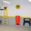 Railroad Crossing 16" Yellow Neon Wall Garage Clock